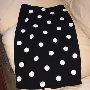 Black/white Polka dot skirt